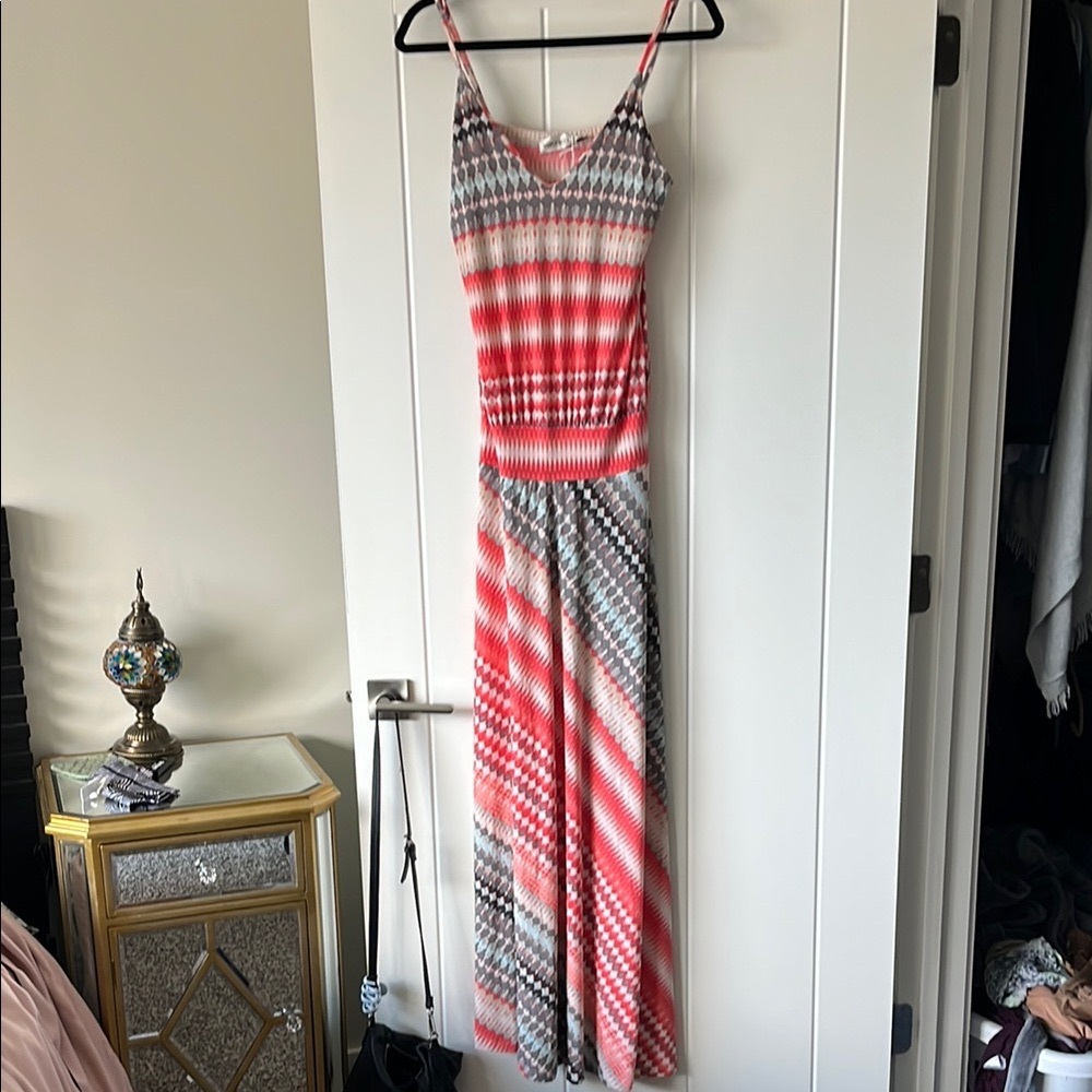 Multicolor Sleeveless Spaghetti Strap Sundress